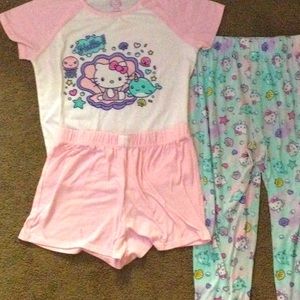 Hello kitty pj’s kids 10/12